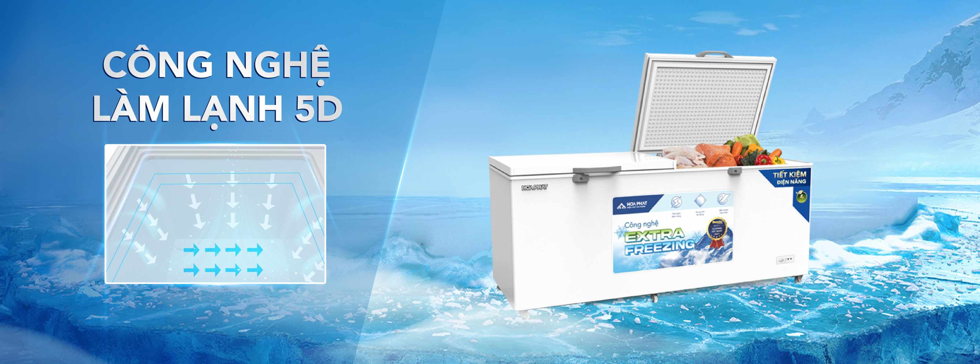 Tủ bảo quản 1 ngăn đông Hòa Phát 783L HPF- AD6783